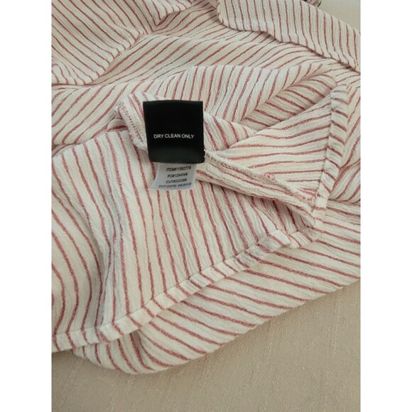 Torrid Tank Top Lace Up Spaghetti Strap Adjustable Brick‎ Red Verticle Stripe 1 - Picture 12 of 12